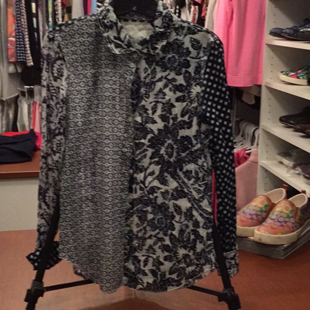 Cuno designer blouse Blue Like New Light weight